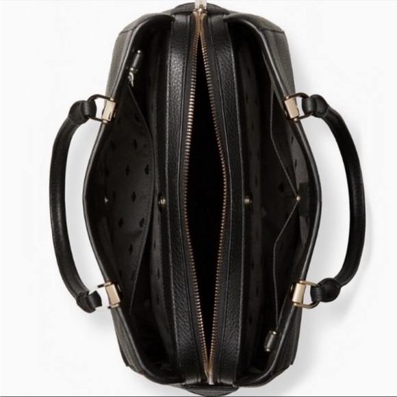 Kate Spade Leila Medium Satchel & Crossbody Black Bag - Picture 7 of 13
